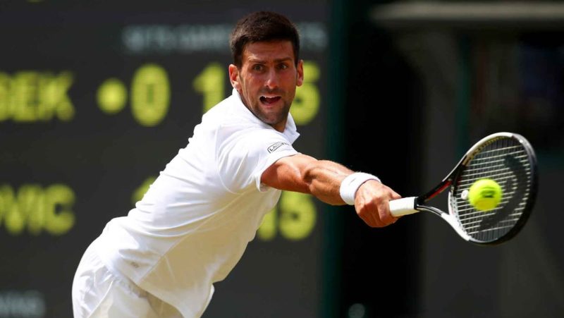 Novak Djokovic la turneul de tenis de la Wimbledon