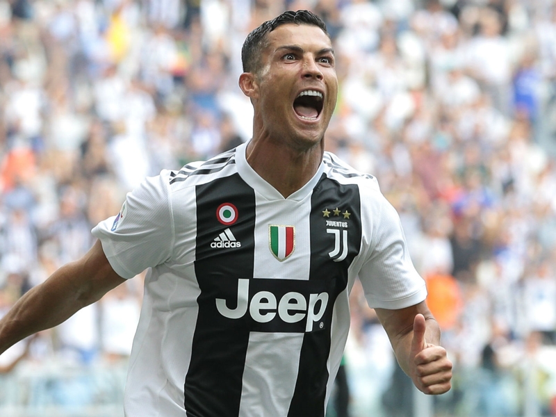 Cristiano Ronaldo, jucător la Juventus, în Serie A