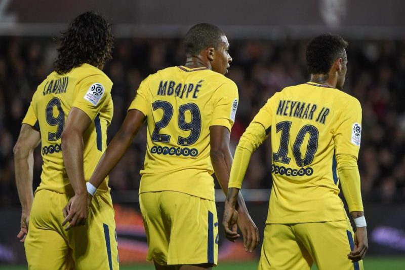 Edinson Cavani, Kylian Mbappe, Neymar, jucători PSG, Ligue 1