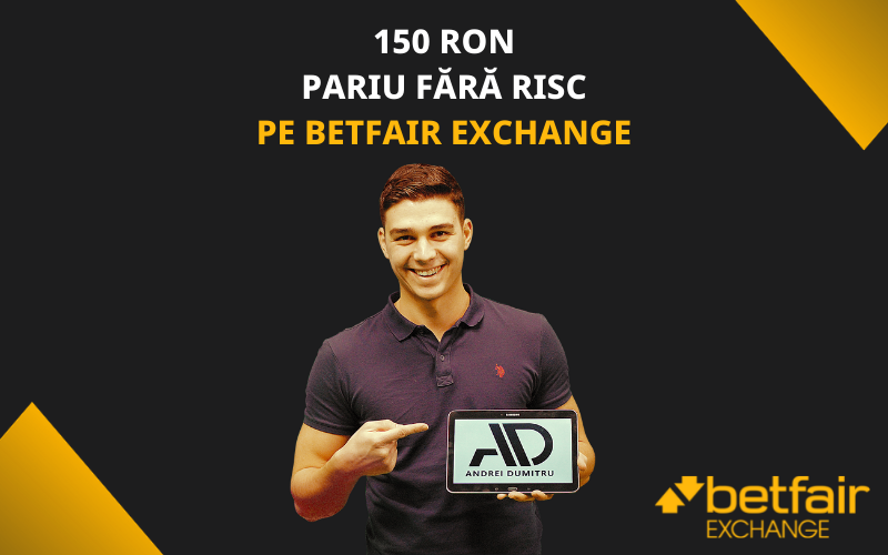 Cod promoțional Betfair Exchange. Cum activezi 150 RON pariu fără risc